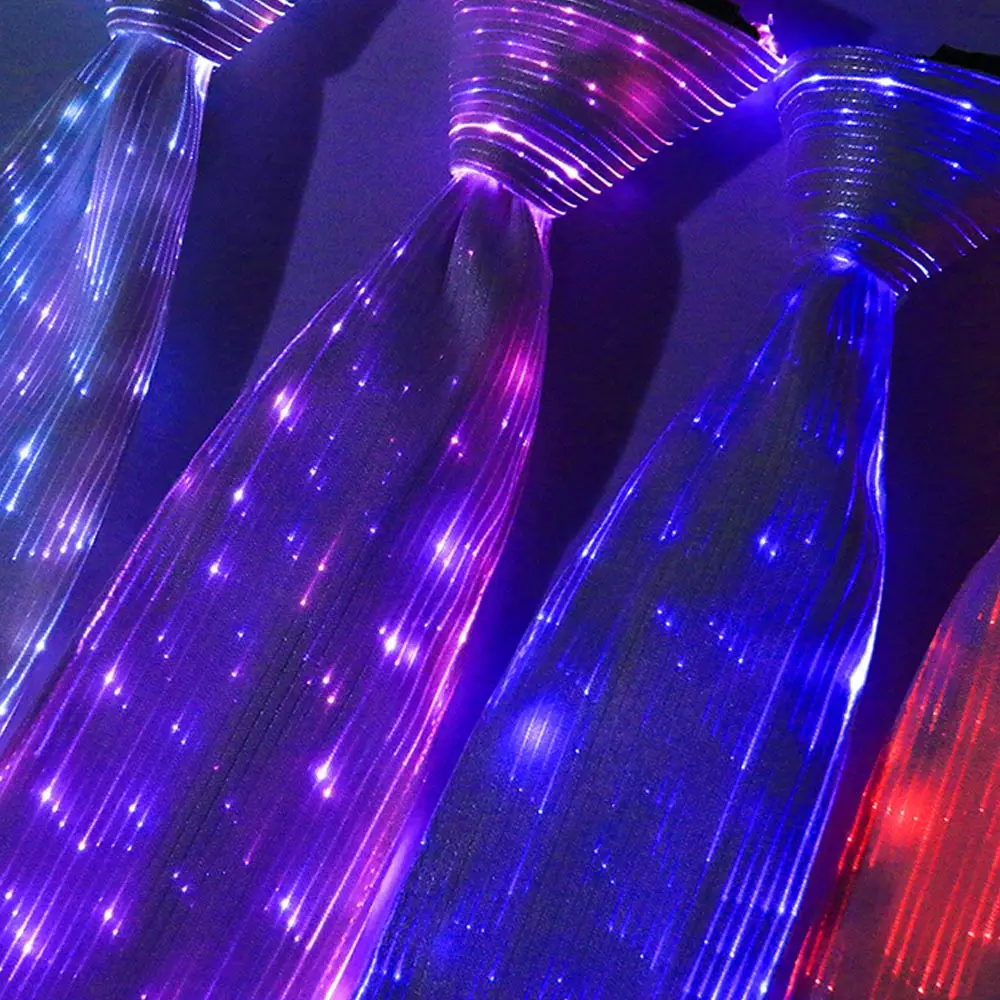 

High LED Light Glowing Necktie Fashion Colorful Party Concert Glowing Props DSM