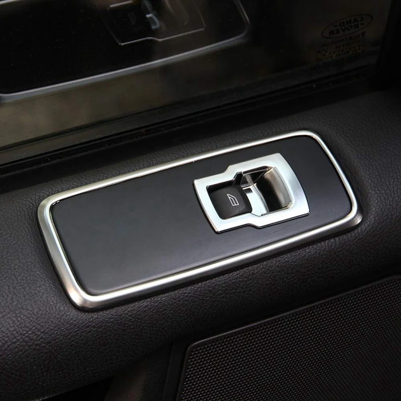 Chrome Car Door Window Switch Lift Button Cover Trim Frame for for Land Rover Discovery 4 LR4 Range Rover Sport L320 Accessories