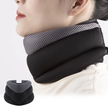 

Cervical Collar Neck Support Electric Heating Massage Cervical Spine Head Soft Traction Pillow USB Portable Vertebra Health Care
