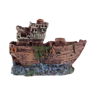 

HOT Fish Tank Landscaping Pirate Ships Resin Ship Decorations Suitable for Aquarium Fish Ships NDS