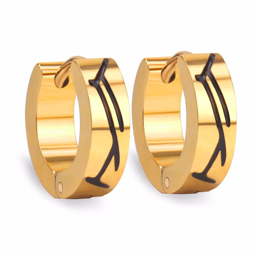 Роскошные серьги из нержавеющей стали золотое кольцо серьги круг комплект серег-колец для женщин модные ювелирные изделия pendientes Bricos