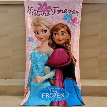 

Ice Princess Microfiber quick-drying towel Girl Elsa Beach Towels Kids Pool Sport Towels for Gym Shower Bath Towel dropship