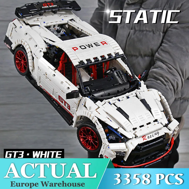 Форма King MOC Technic Nismo Nissans GTR GT3 модель автомобиля строительные блоки кирпичи