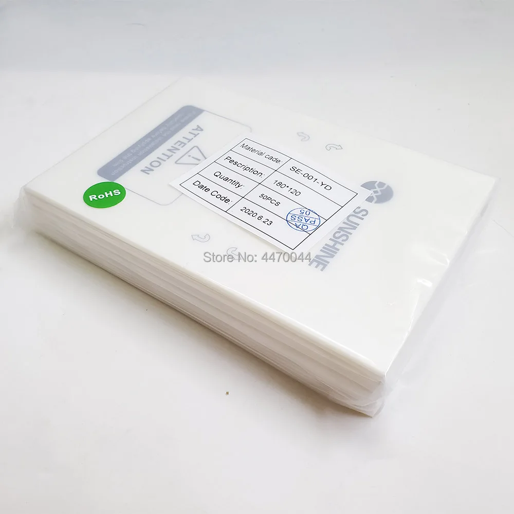 50pc Sunshine Flexible Hydrogel Hydraulic Film SS-057 SS-057A B For SS 890C Film Cutting Machine Phone Screen Front Film Cut