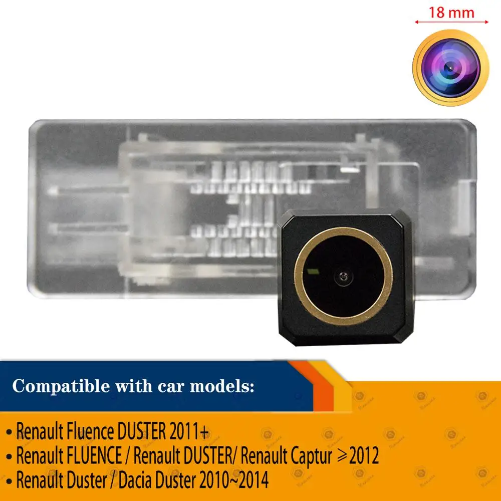 

HD 1280x720p Золотая камера заднего вида, камера заднего вида для Renault FLUENCE / Renault DUSTER / Renault Captur ≥ 2012