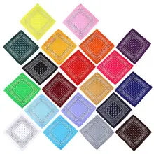 20 Color Mixed Cotton Bandana Novelty Double Sided Print Paisley Cowboy Head Wrap Cover Party Favor Scarf Headband Handkerchiefs