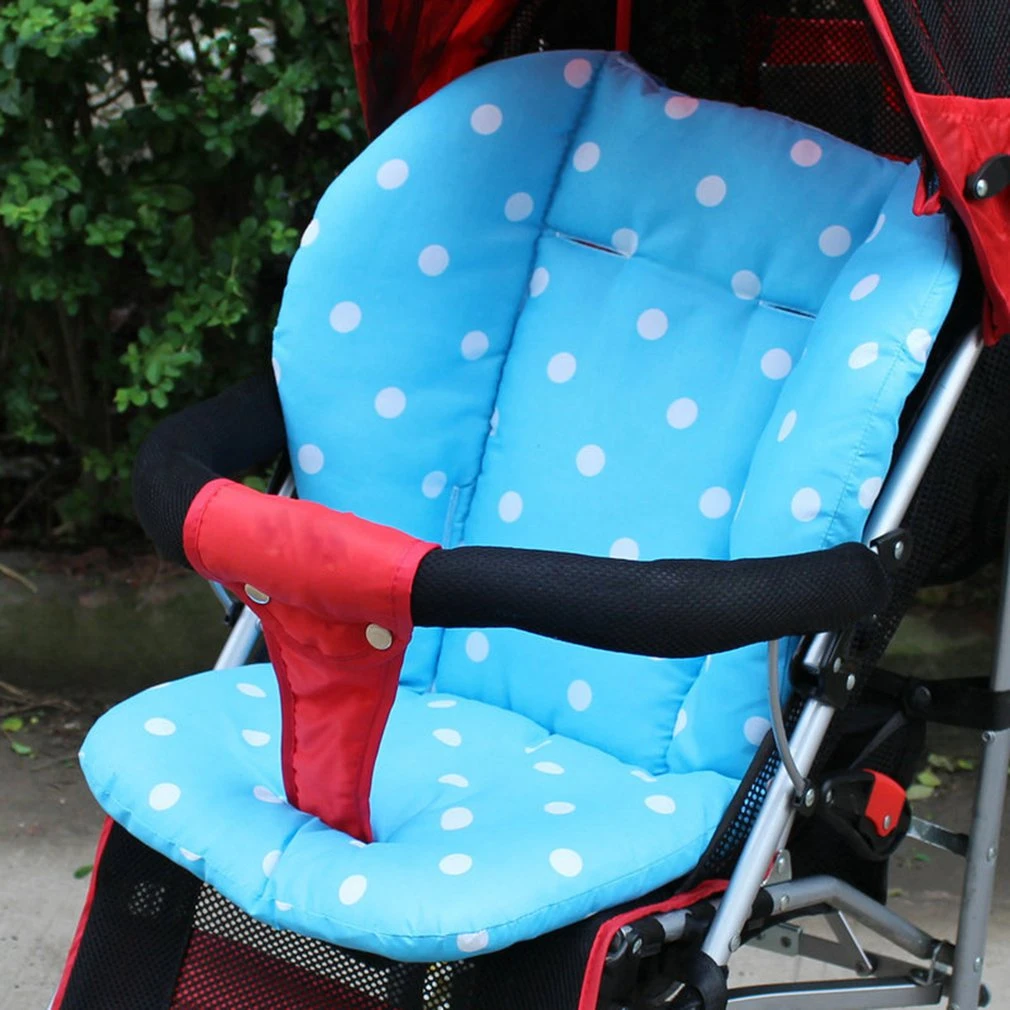 Kids Thick Pushchair Mat Dot Liner Cover For Stroller Buggy Pram Seat Cushion Pushchair Breathable Cotton Mat baby stroller accessories online	