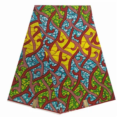 Африканская ткань Анкара Африканский Воск Печать Ткань для платьев Анкара ткань настоящая парафинированная ткань с Африканским принтом ткань - Цвет: TJ750803C20