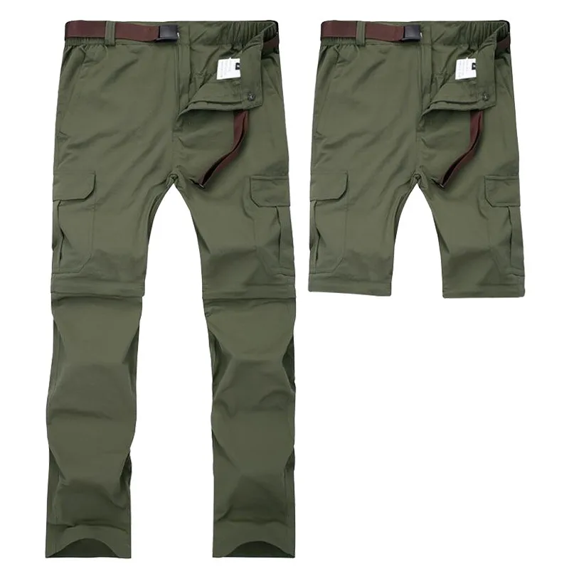 Günstige Männer Military Abnehmbaren Cargo Hosen Sommer Quick Dry Atmungsaktiv Männlichen Hose Jogger Armee Taschen Wasserdichte Taktische Hosen 7XL