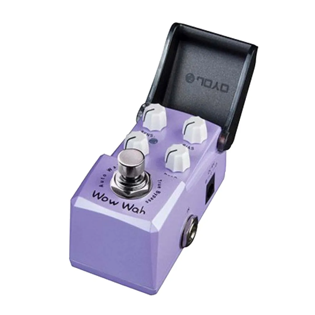 Metal Wow Wah Electric Guitar Effect Pedal Auto Wah Effector Sensitivity Bias Resonance Decay Knob