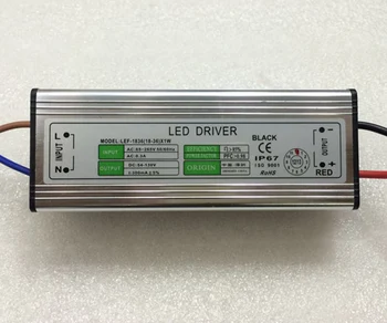 

Waterproof 10-18W LED Driver Light Power Supply 100-265V 300mA DC54-130V IP67 for led downlight, free shipping