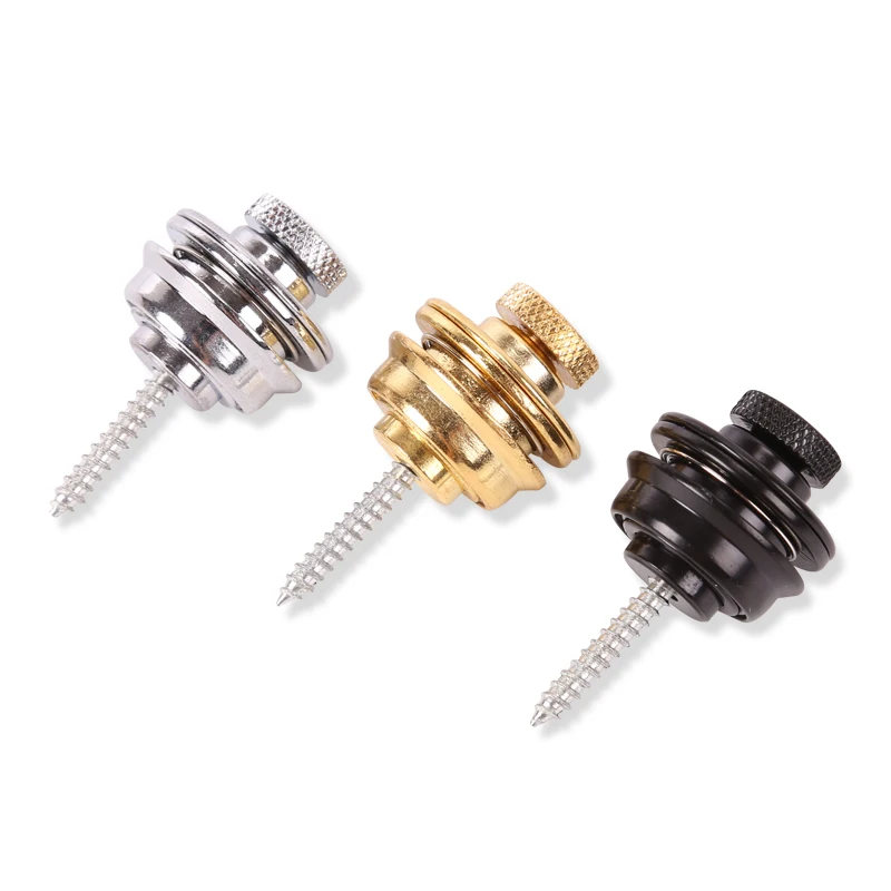 Sliding lock guitar strap nails Electroplating alloy Guitar strap non slip buckle Electric guitar strap anti slip tail studs