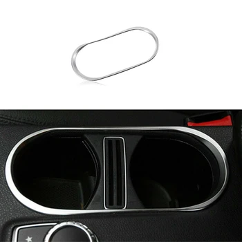 

1 Piece Chrome Cup Holder Cover Trim Fitting For Benz CLA 260 GLA Class W176 W117 2014-2017 Interior Mouldings