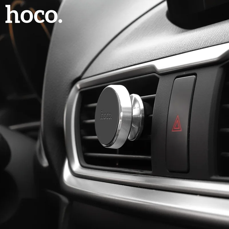 

Hoco HOCO CA47 Car Air Outlet On-board Bracket Mobile Phone Navigation Metal Magnetic Sucker Mini Holder Universal