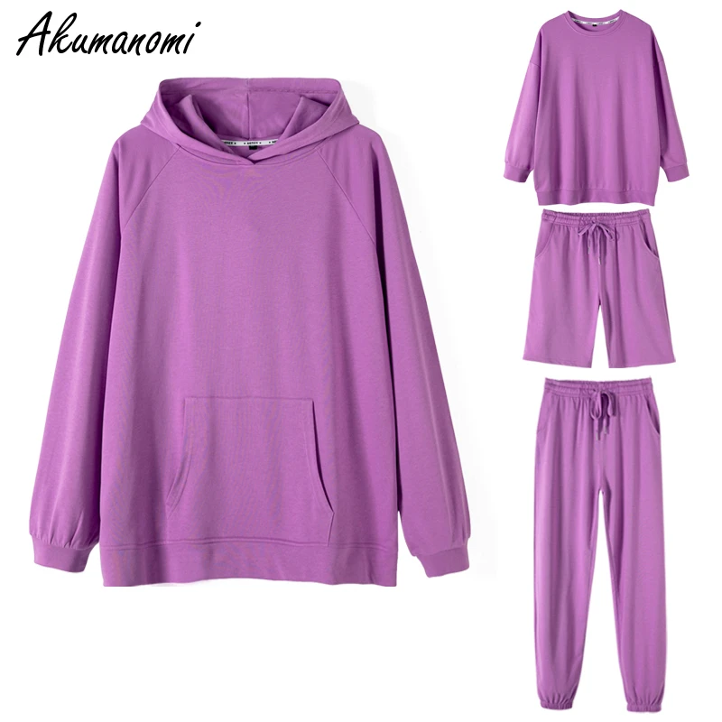 Oversized Hoodie Harajuku Sweatshirt 43xxlbeige Purple Fuchsia 6xl Tops Women Spring