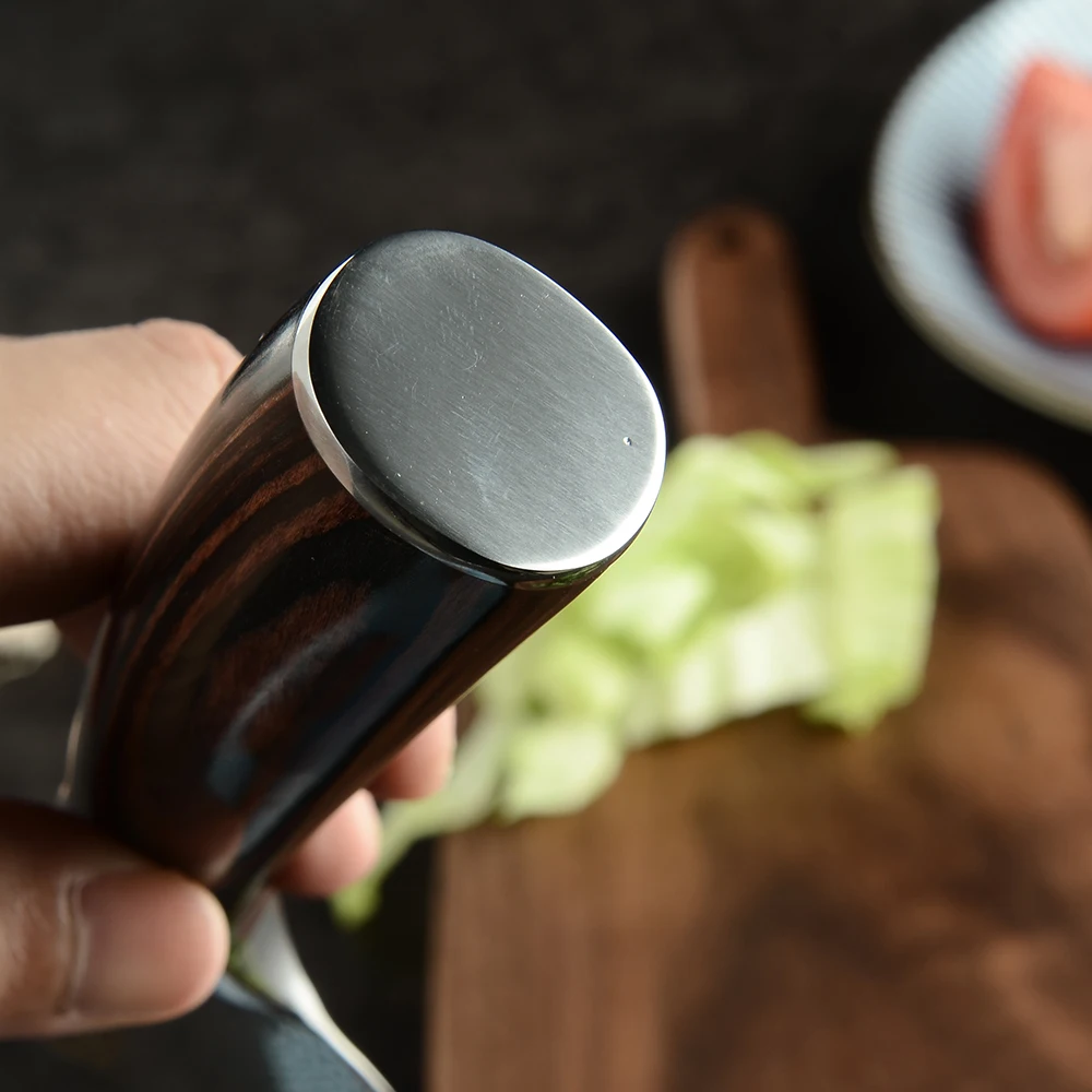 Santoku супер Острый кухонный нож 5 дюймовый Многофункциональный Азиатский немецкий