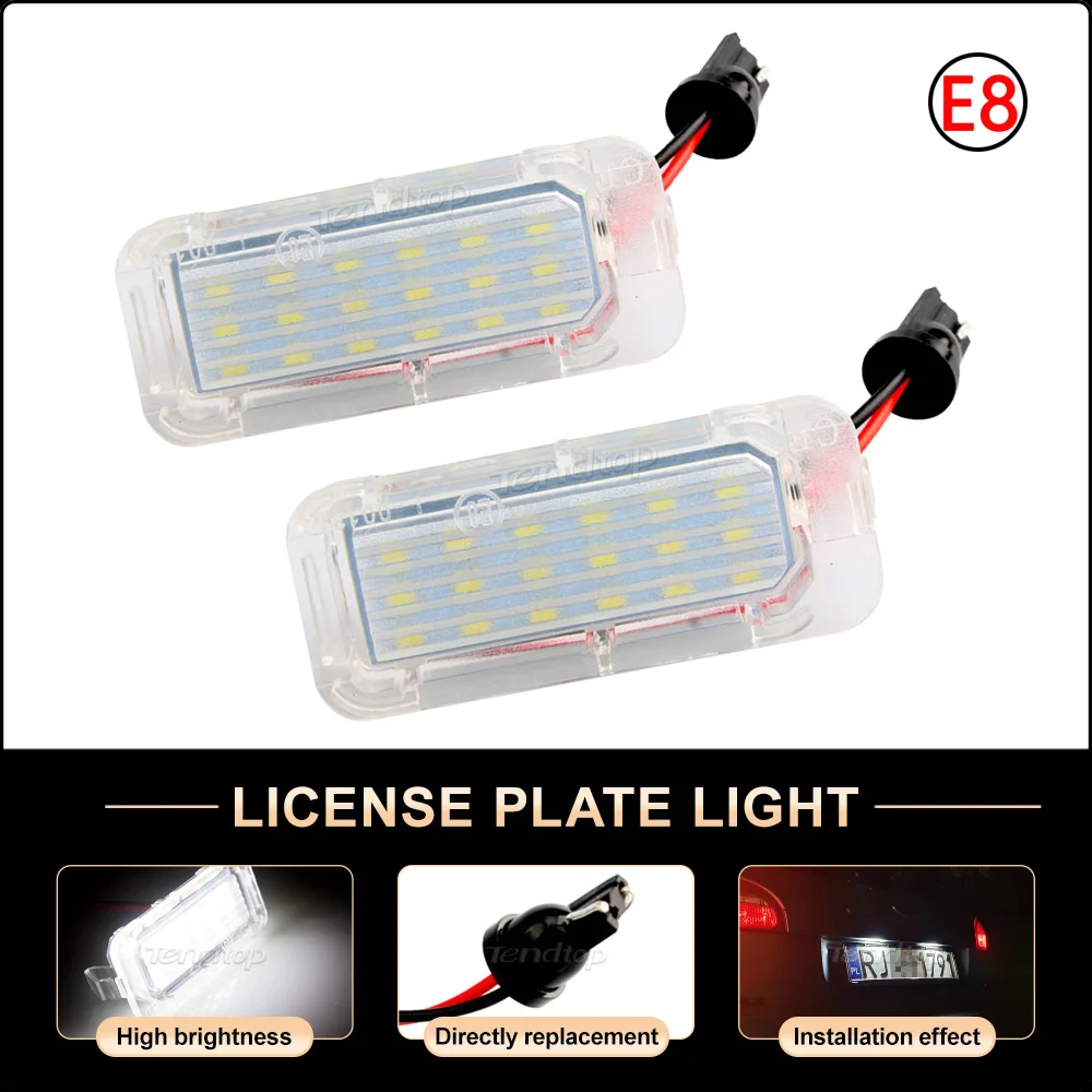 

Canbus Error Free Ultra Bright LED License Number Plate Light White 12V Auto Number Bulbs For Ford Focus 5D Fiesta Mondeo MK4