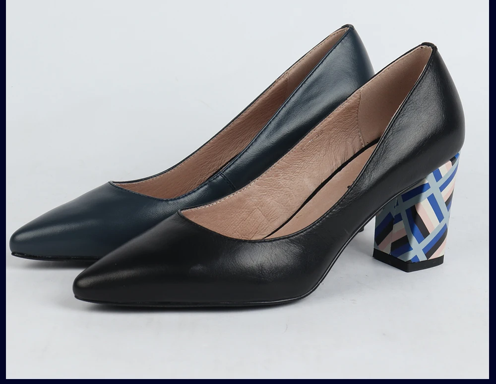 SOPHITINA; пикантные туфли-лодочки с острым носком; модные элегантные удобные туфли на квадратном каблуке; женские туфли-лодочки ручной работы с закрытым носком; X23