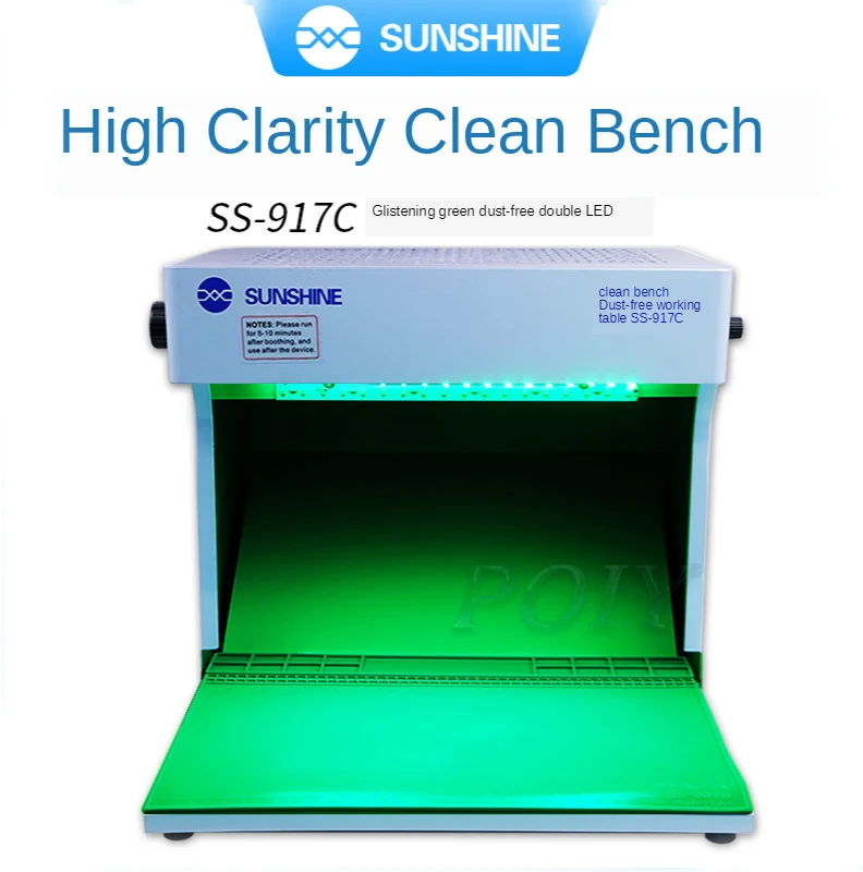 SS-917C Dust Free Working Room Anti Dust Working Bench Adjustable Wind Cleaning Room For Phone Refurbish Repair Workbench