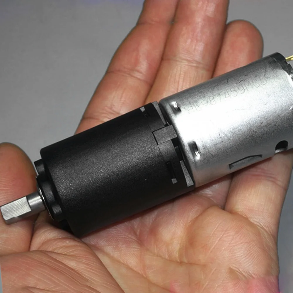 Mini Motoriduttore Planetario A 3 Stadi Da 28Mm Dc 5V-24V 100 Giri/Min Velocità Lenta Doppio Albero Di Uscita 385 Riduttore Robot Motore A Coppia Elev