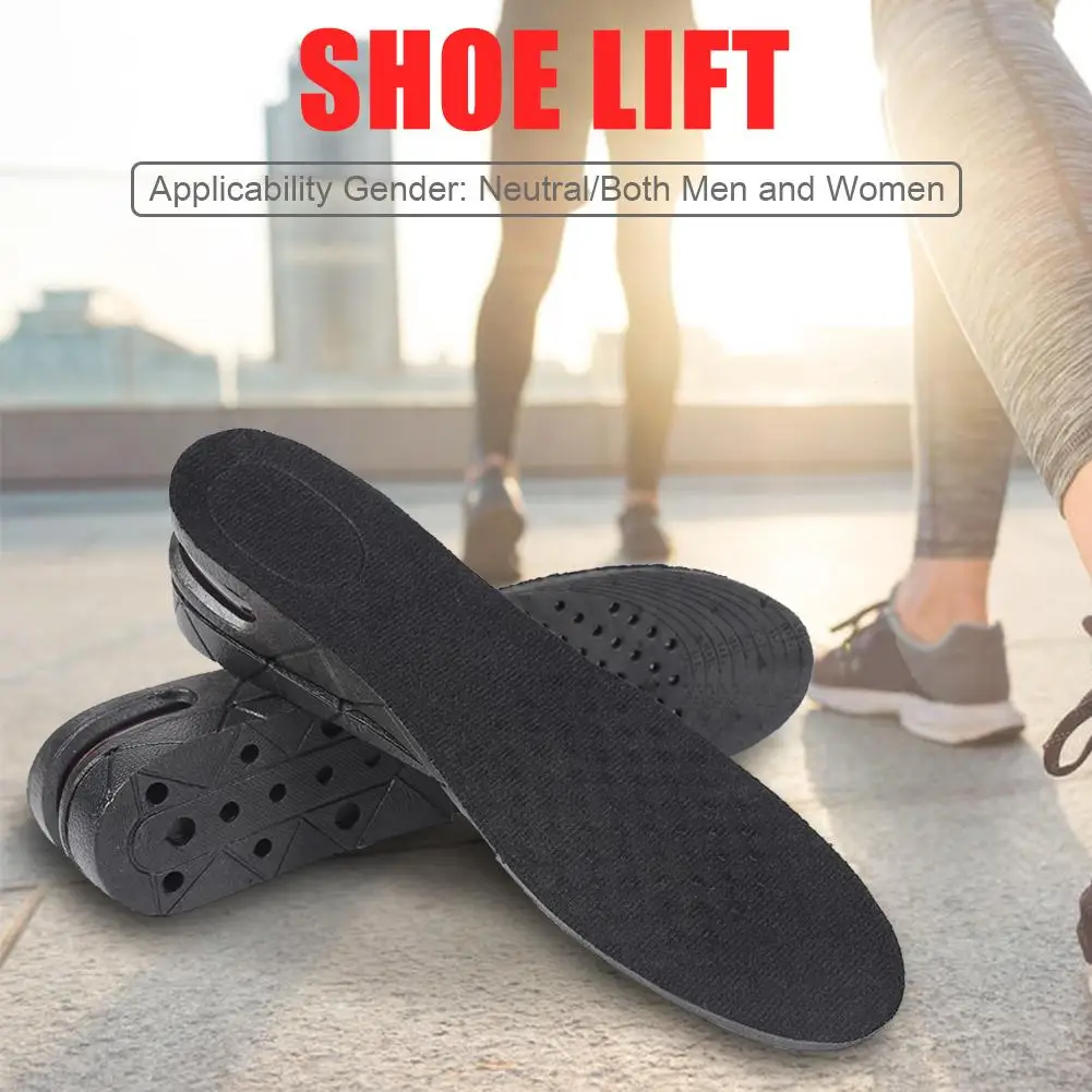 3-9cm Height Increase Insole Cushion Unisex Height Lift Adjustable Cut Women Men Lift Shoe Heel Insert Pad shoe insoles shoe heel pads heightening foot patches