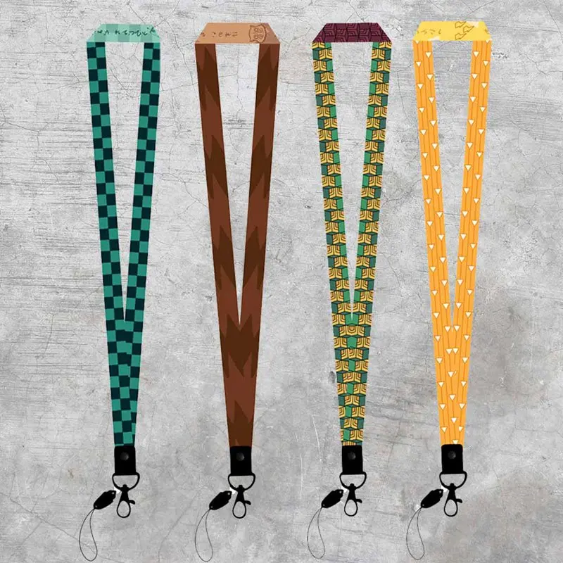 Anime Demon Slayer: Kimetsu no Yaiba Lanyards Cool Neck Strap Phone Keys ID Card Holder Lanyard For DIY Hanging Rope | Мобильные