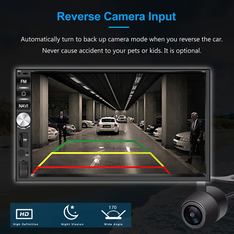 Perfect 2 Din Android 8.1 Head Unit Auto Radio GPS Navigation Car Stereo Android Car Player with RDS Wi-Fi Android MP3 Player For Kia 5