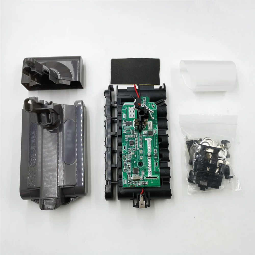 dawupine V10 Li-ion Battery Plastic Case Charging Protection Circuit Board PCB for Dyson 25.2V Lithium Vacuum Cleaner |