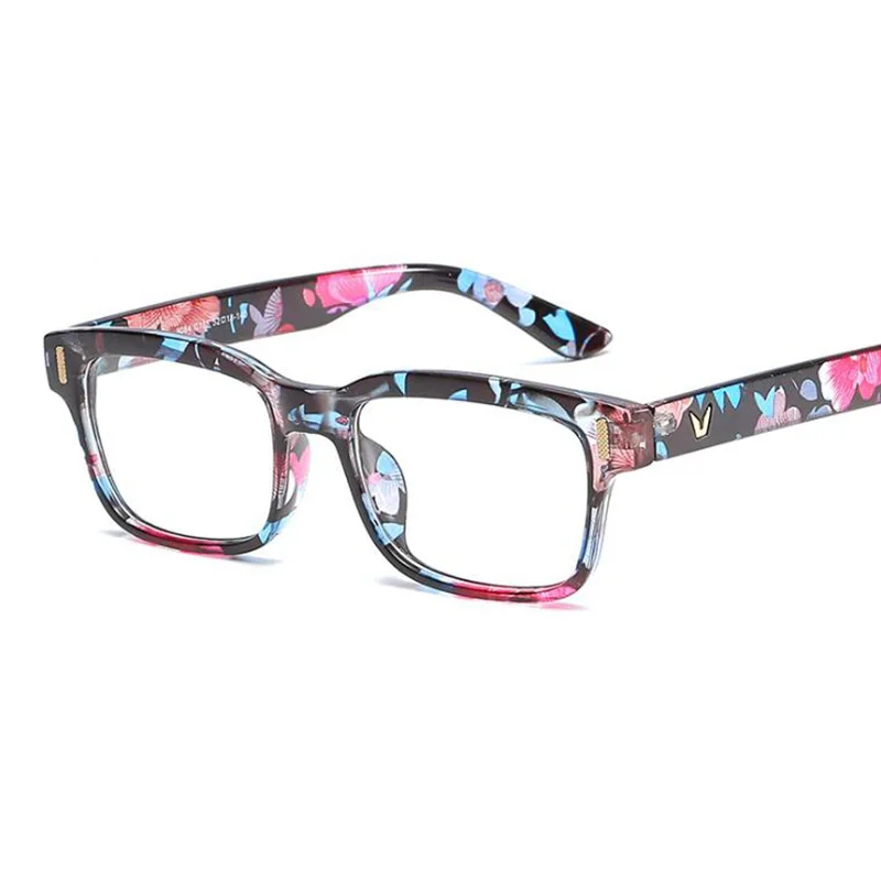 Floral RBENN модные очки для чтения прямоугольной формы, Для мужчин Для женщин пресбиопические очки с диоптриями+ 0,75 1,25 1,75 2,25 2,75 3,25 3,75 4,5 5,0 6,0 - Цвет оправы: Floral