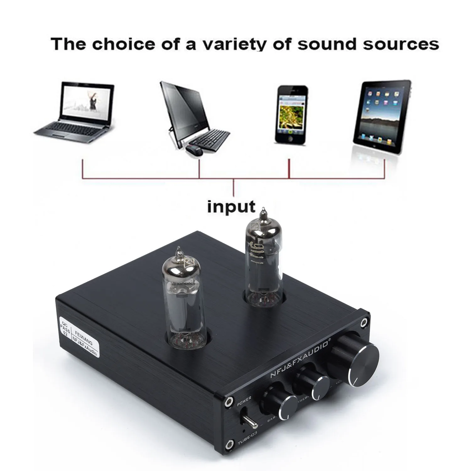 White&HiFi AUX Preamp Pre-Amplifier T7 Tube Phono Stage RIAA MM Turntable Latest Useful Durable New
