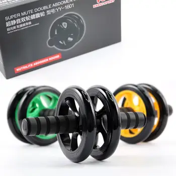 

Ab Roller Wheels No Noise Abdominal Wheel Ab Roller With Mat For Exercise Muscle Hip Trainer Fitness Equipment Body Building NEW