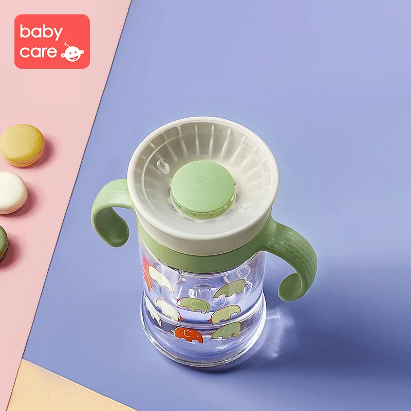 Babycare 260 мл чашка большая 360 градусная емкость для напитков детская ручка для чашки домашняя ударопрочная герметичная детская обучающая Емкость