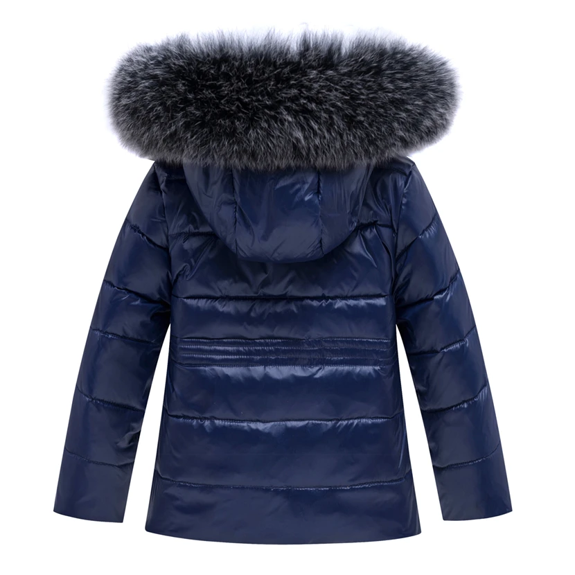 Зимний детский лыжный костюм комплект одежды для маленьких мальчиков и девочек, теплая пуховая куртка, пальто Зимний комбинезон, детская одежда лыжный комбинезон, пальто