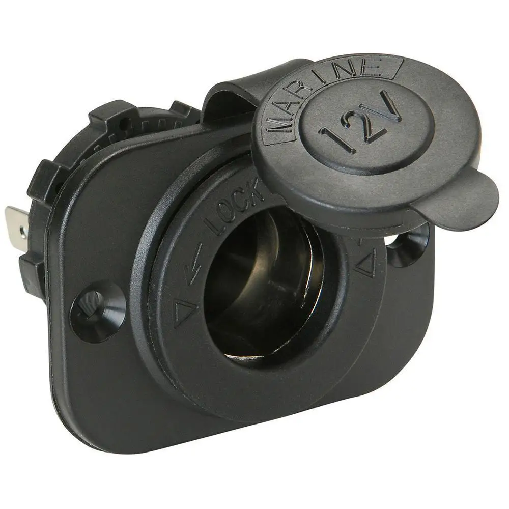 12V Marine Motorcycle Car Cigarette Lighter Power Plug Outlet Socket Waterproof Equipped with cover to avoid water, dust