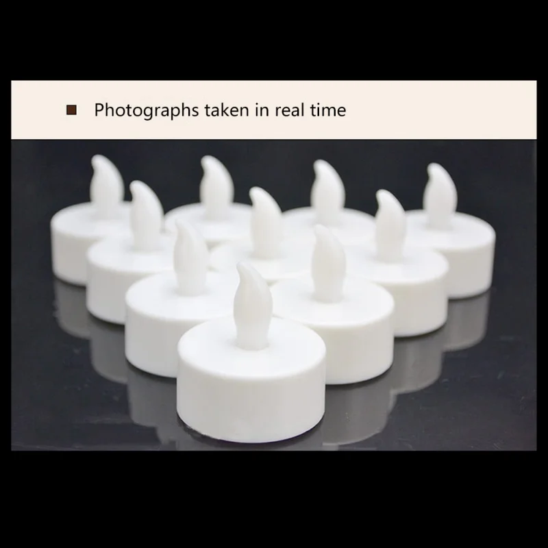 12Pcs LED Candle Wax Flameless Christmas Lamp Lights Wedding Home Candles Decor
