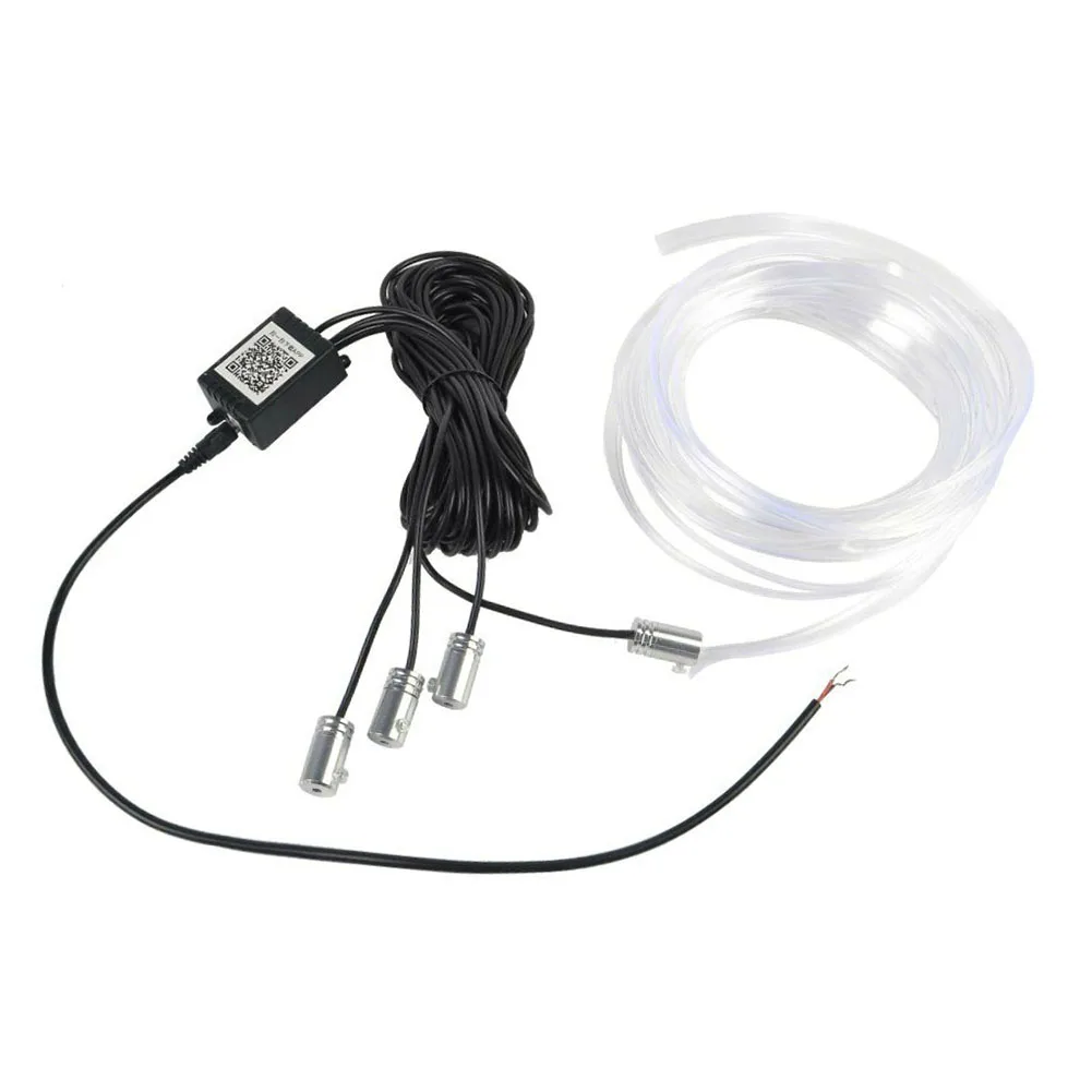 

12V Car LED Strip String Light Flexible Rope Tape RGB Ambient Decoration Light String Lamp Bar Bluetooth APP Control