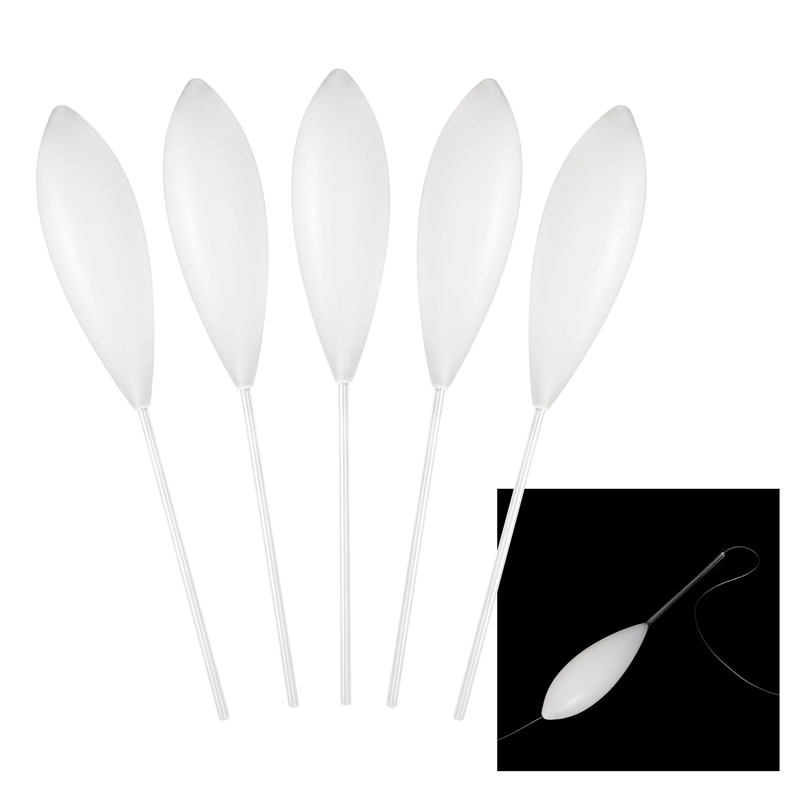 5Pcs / 1pcs Fishing Floats Set Buoy Bobber Plastic Casting Bombarda Inline Surface Float Carp Fishing Terminal Tackle 15g-50g