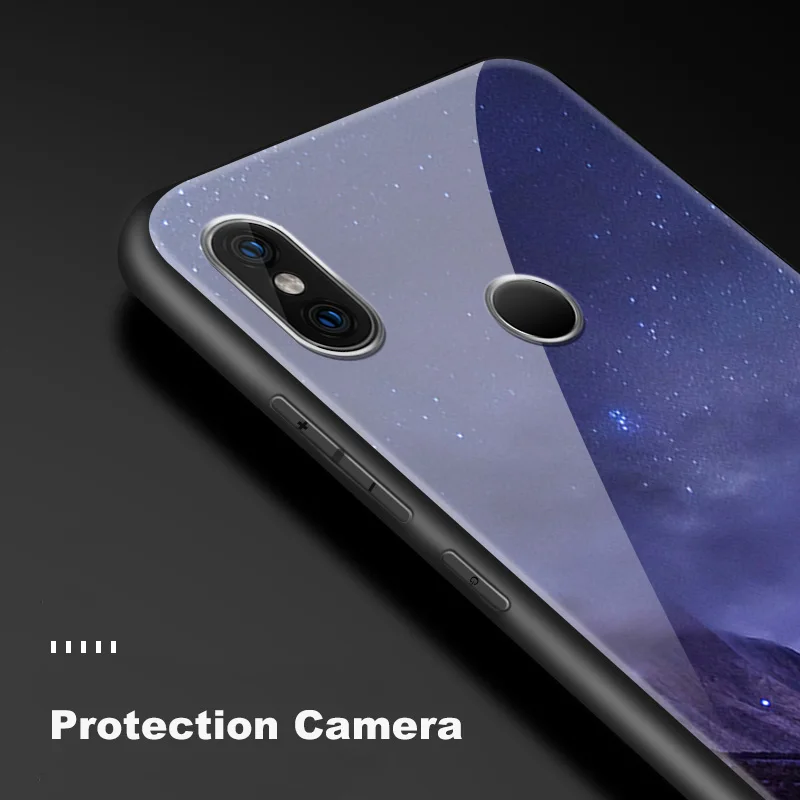 Чехол из закаленного стекла для Xiaomi A1 A2 Lite 5X 6X сумка для Redmi 4X 5Plus 5A 6 6A 7 Go S2 Y3 для Redmi Note 6 7 премьер-профессионал TPU Shell