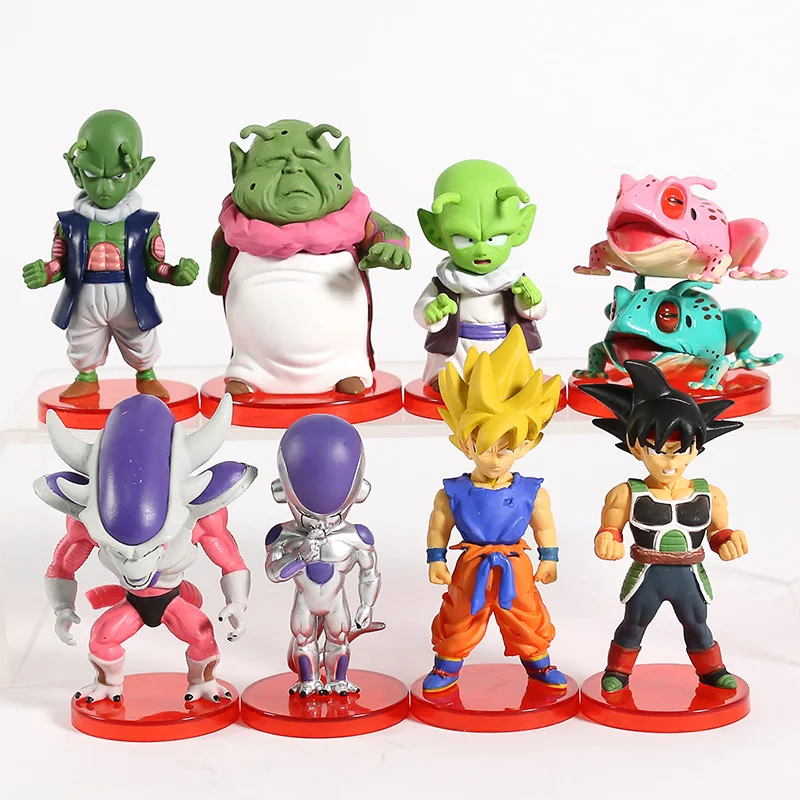 Dragon Ball Super WCF DWC Goku Gohan Bulma Krillin Kaio Bubbles Ox-King Chichi Pilaf Shu Mai ПВХ Фигурки игрушки 8 шт./компл