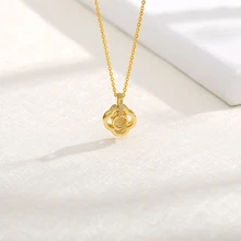 Dropshipping New Rose Gold Silver 100 Languages I Love You Projection Pendant Necklace Romantic Love Memory Wedding Necklace