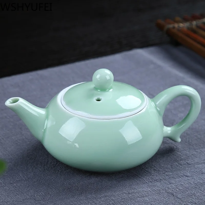 Набор чашек для рыбы Celadon, Античный Чайный набор кунг-фу, чайный горшок для путешествий, портативный чайный сервиз, Бытовая Мода, посуда для напитков, WSHYUFEI