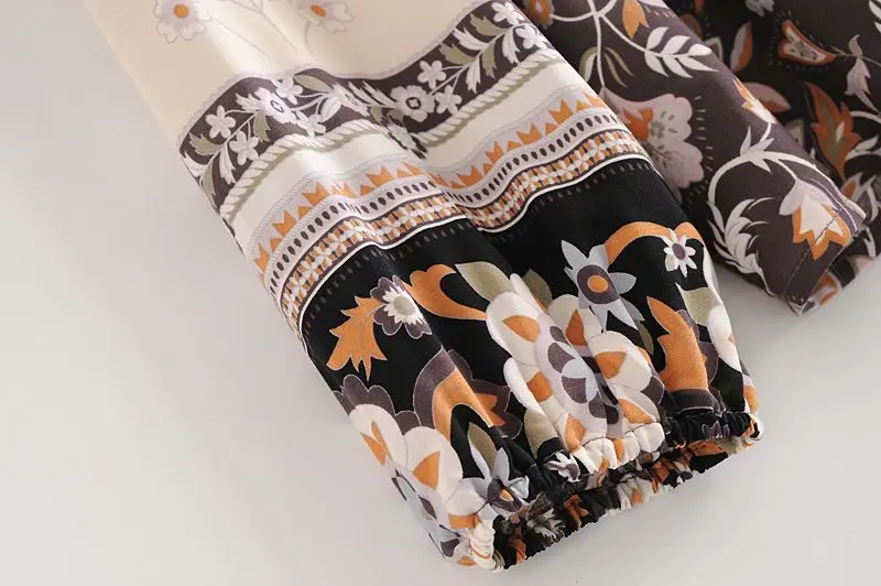 2020 Autumn Womens New 2 Piece Set Dress Lacing Up Fashion Long Cotton Dress Long Sleeve Floral Tassel Classic Midi Dress Mujer