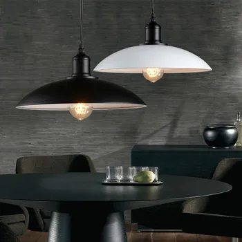

Creative Iron Pot pendant lamp Retro Industrial Loft Style Restaurant Bar Cafe iron single head lid light fixtures YHJ020415