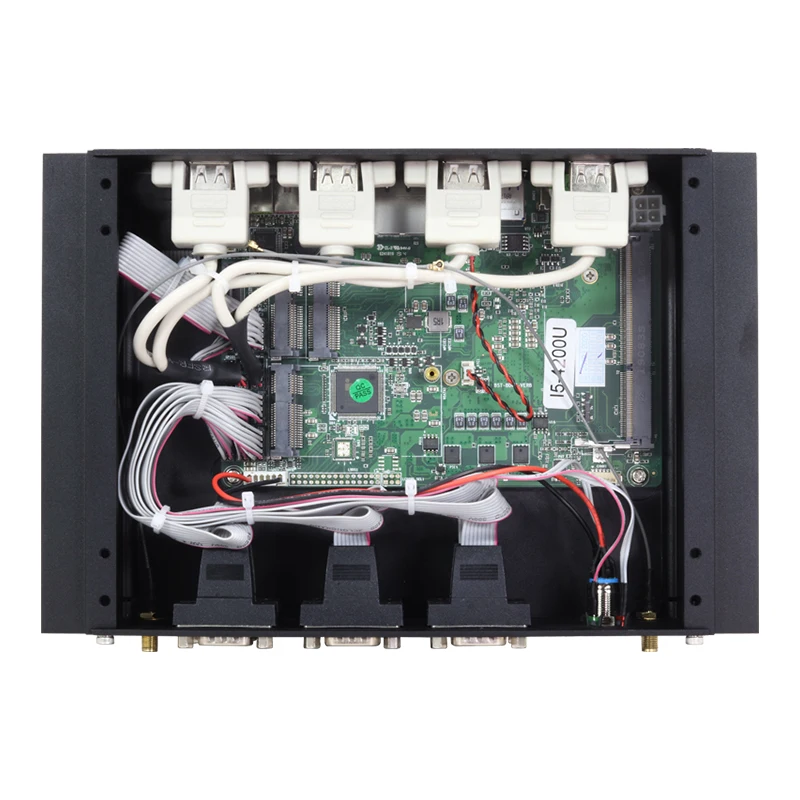 XCY Intel Core i5-4200U i7-4500U промышленный Мини ПК 6* RS232/422/485 8* USB 2* LAN, Wi-Fi, 4G HDMI VGA Windows безвентиляторный встроенный компьютер Linux