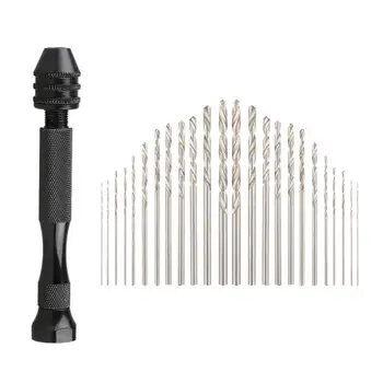 

26Pcs Precision Pin Vise Hobby Drill Mini Micro Hand Dril Nice Fashion Hand Drill Alloy 2019 New Style