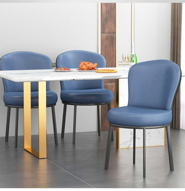 Light Luxury Dinning Chair Home Furniture Backrest Bedroom Dining Chair 의자 cadeiras de espera Home Dinning Chairs стул