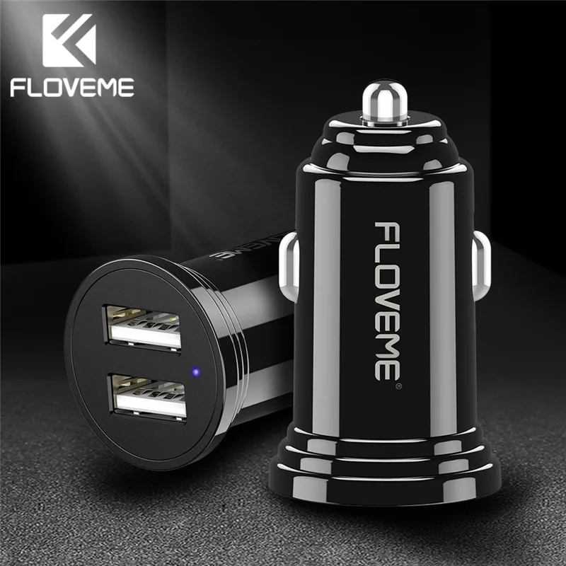 Устройство зарядное FLOVEME в прикуриватель 3 1 А 5 В 2 4 А|Зарядные устройства| |