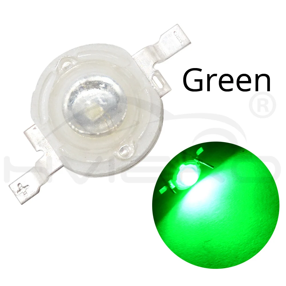 Hviero 3W High Power Chip white Red Blue Green light Bead Emitter LED Bulb Diodes Lamp Beads with 20mm Star PCB Platine Heatsink