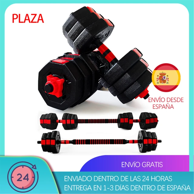 FUSIYU Mancuernas Ajustables con Pesas Barra, 2 En 1 De Dumbbell