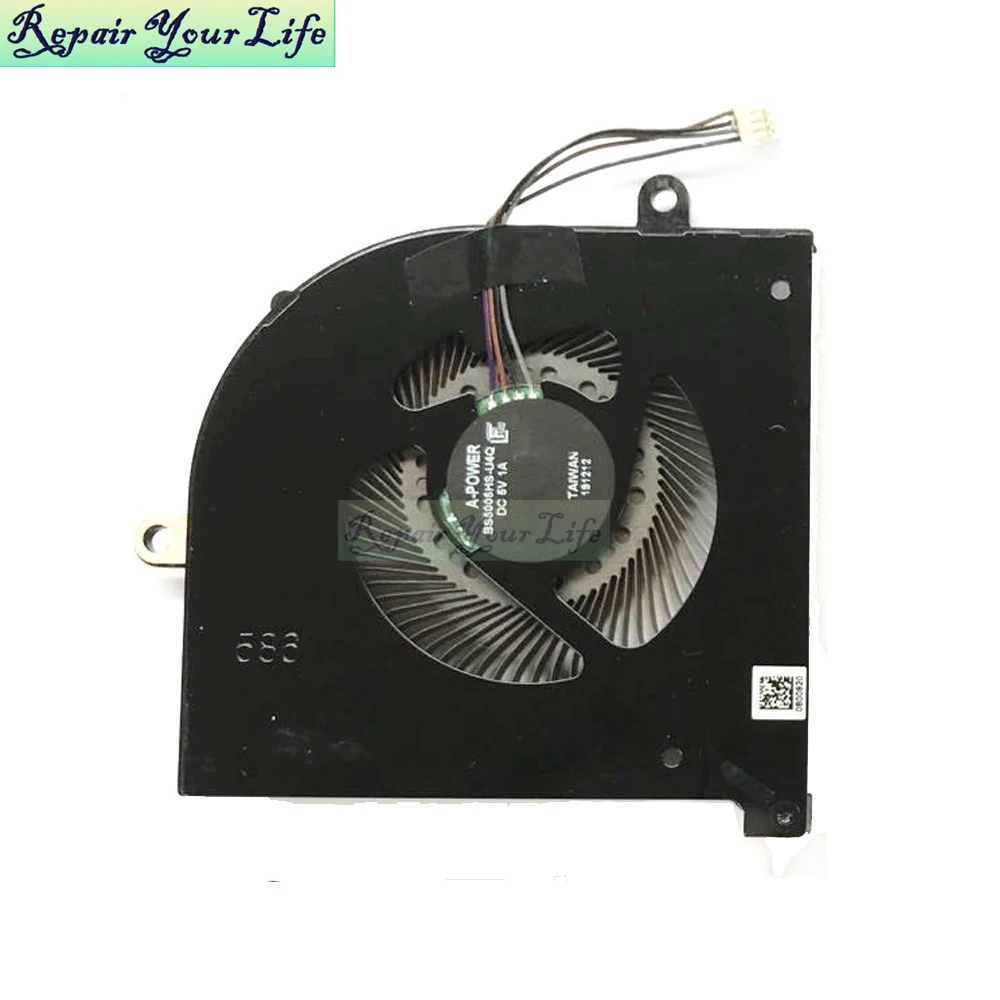 노트북 PC 냉각 팬 BS5005HS-U3I U3J MSI GS75 GP75 WS75 MS-17G1 MS-17G2 게임용 노트북 CPU GPU 쿨러 팬 신규